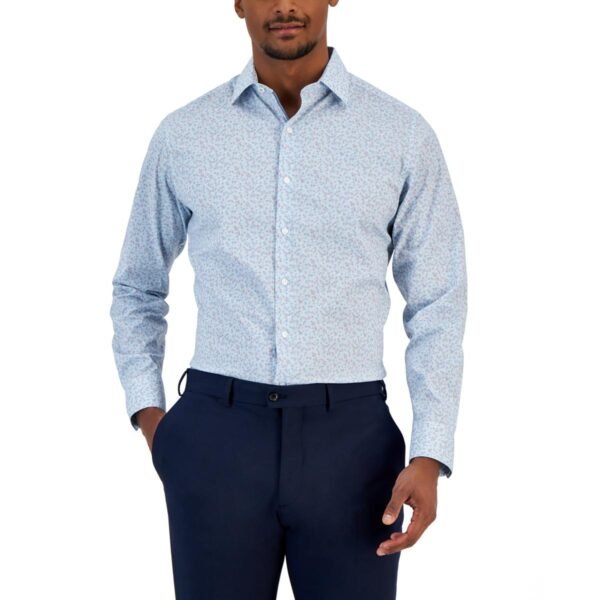 Bar III Mens Printed Stretch Button-Down Shirt - Image 2