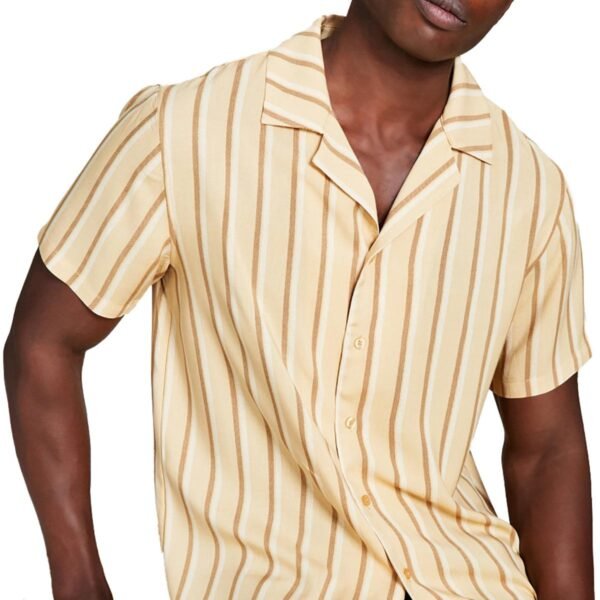 And Now This Mens Woven Striped Button-Down Shirt - Image 2